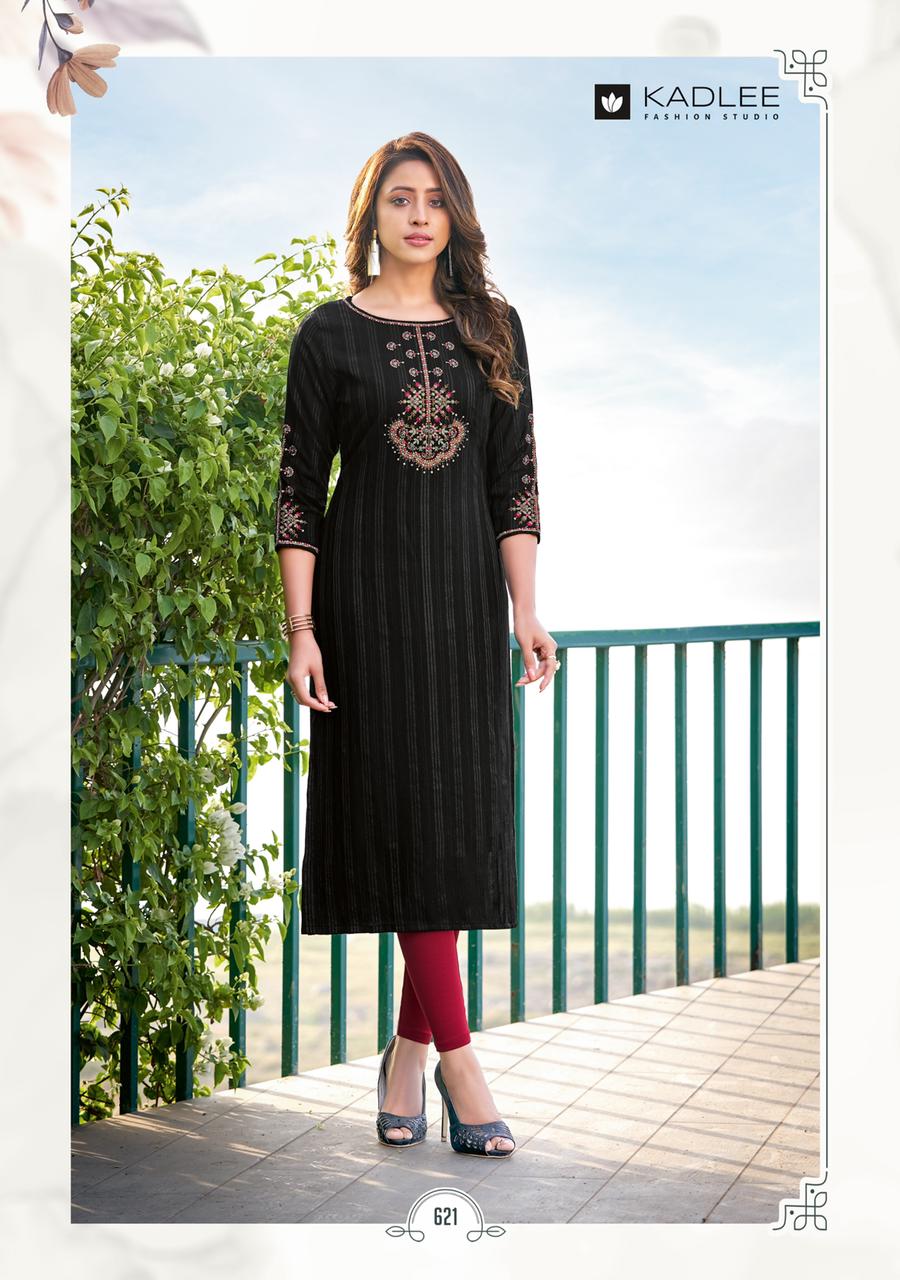 Kadlee Kashish 3 New Ethnic Wear Rayon Designer Kurti Collection